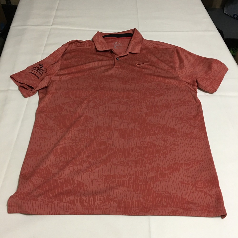 Nike Golf Polo Shirt Mens Large Arnold Palmer Invitational Bay Hill Dri-Fit